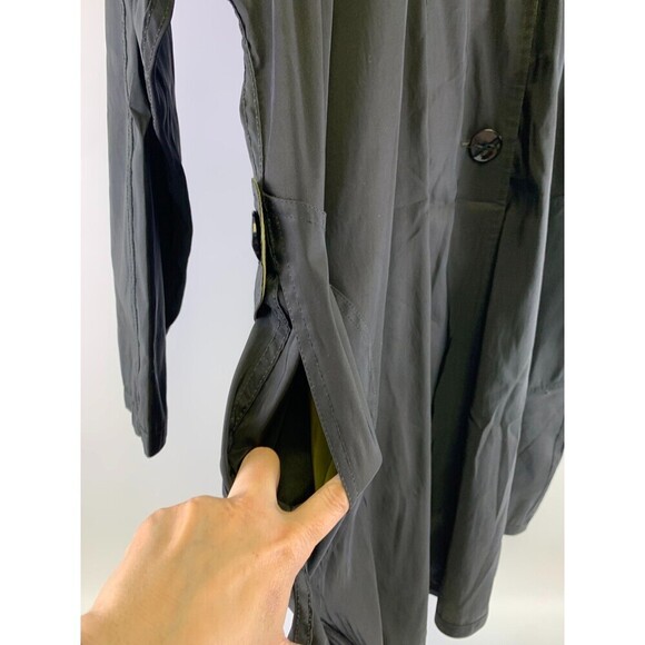 Mycra Pac Now Reversible Rain Jacket Button Collared Black Green Purse SM Medium - Picture 5 of 16